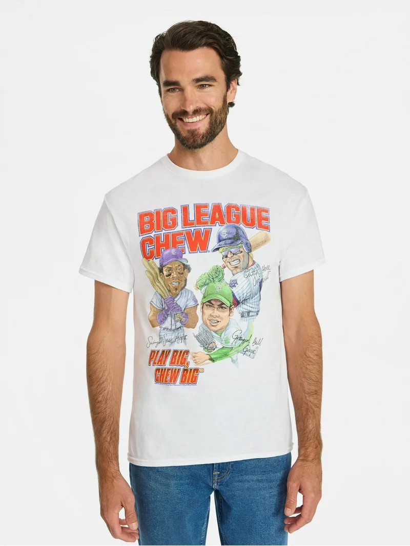 Big League Chew Men's & Big Men's Graphic Tee Shirt, Sizes S-3XL | Walmart (US)