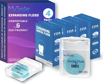 Woven Dental Floss with Coconut Oil, Effective Plaque Removal, Mint Flavor | Nordstrom