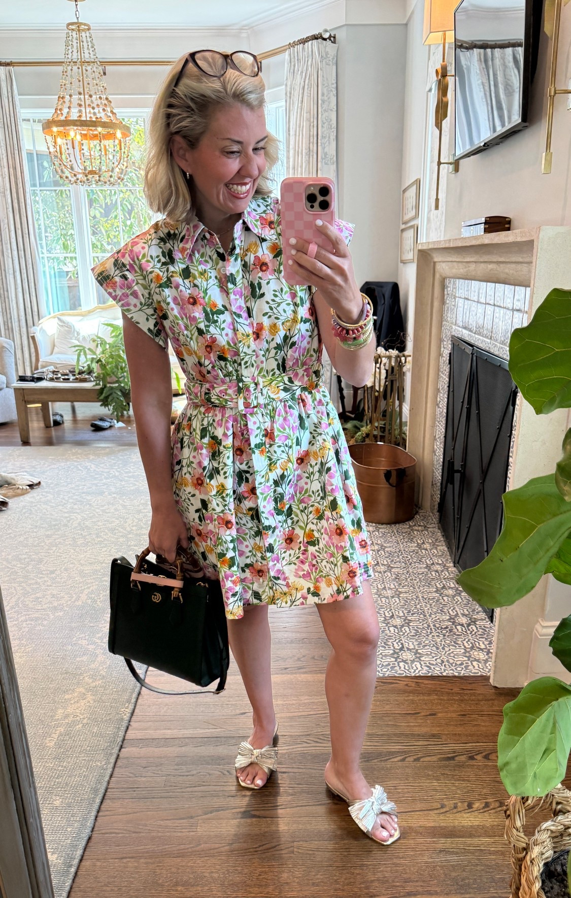 OOTD… headed to a luncheon in this adorable new dress from Avara. I’m wearing a small in dress & 8 sandal. How gorgeous is this bracelet stack y’all?!? 
*Use my code Catherine20 at Allie + Bess
*Use my code mixandmatchmadness at Loopy 

#LTKdayinmylife #LTKootd #LTKgrwm