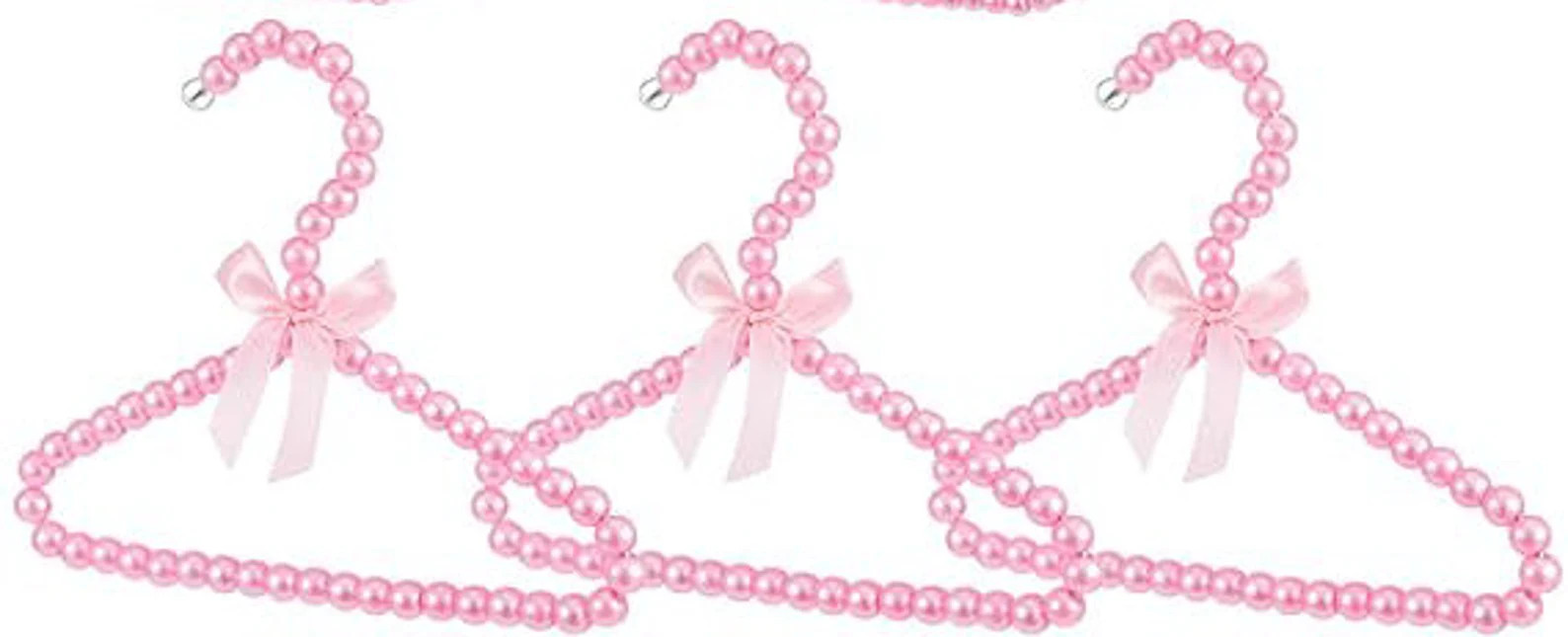 Add-on Item, Set of 5 Gold or Pink Pearl Hangers for Baby Newborn Clothes - Etsy | Etsy (US)