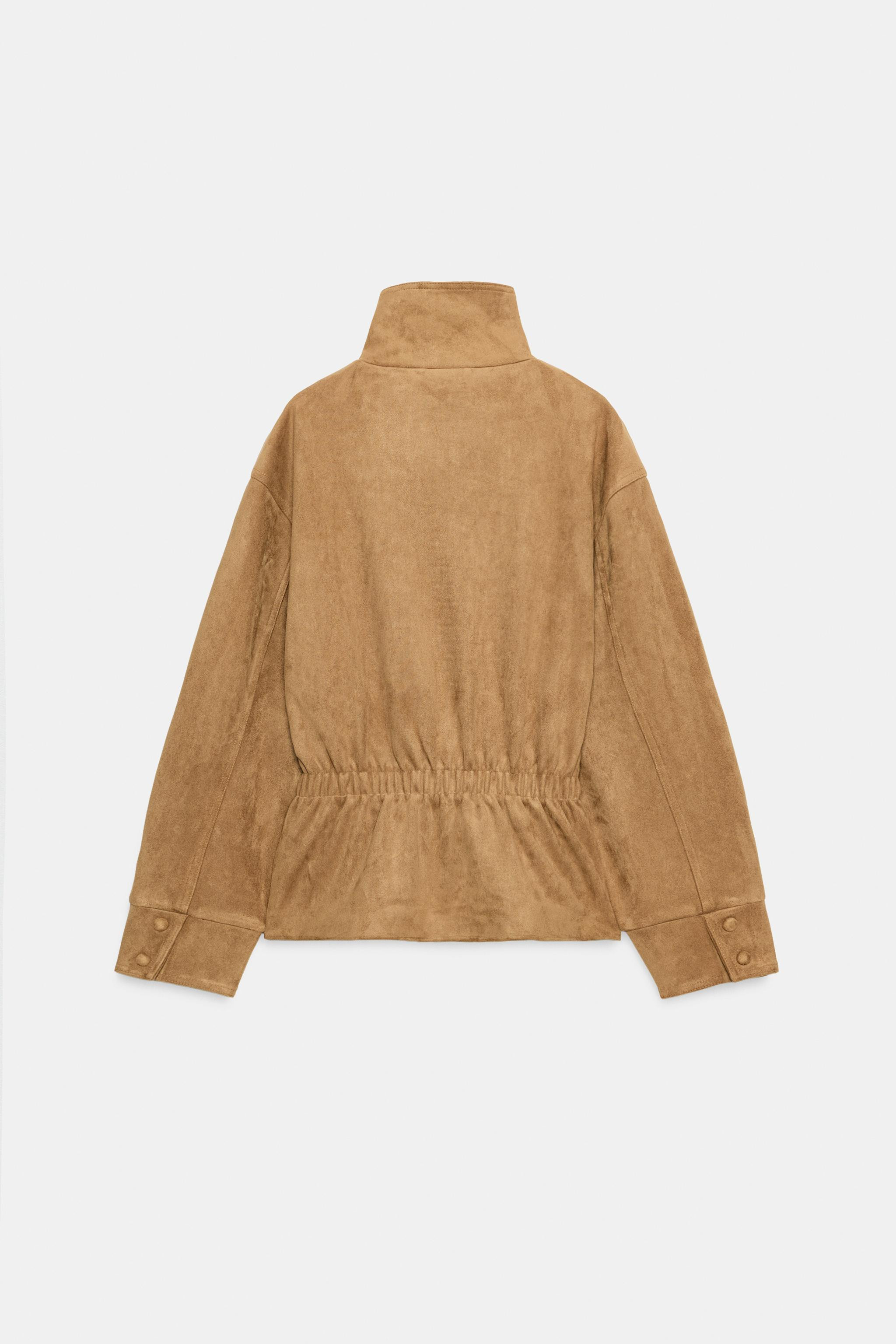 BELTED FAUX SUEDE JACKET | Zara UK