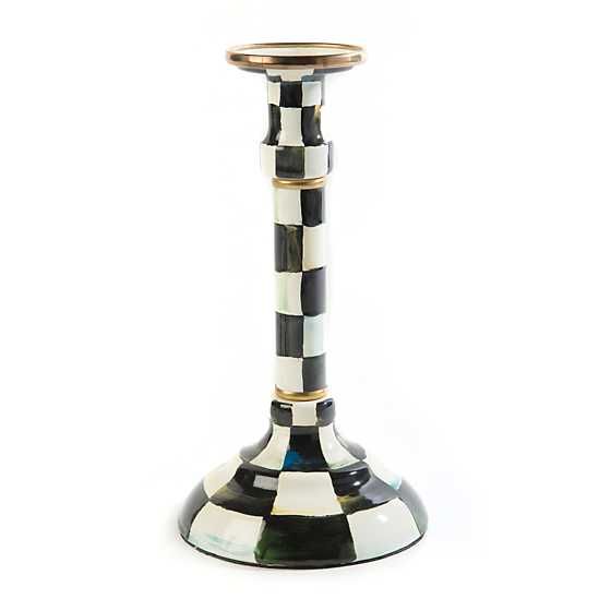 Courtly Check Enamel Candlestick - Mighty | MacKenzie-Childs