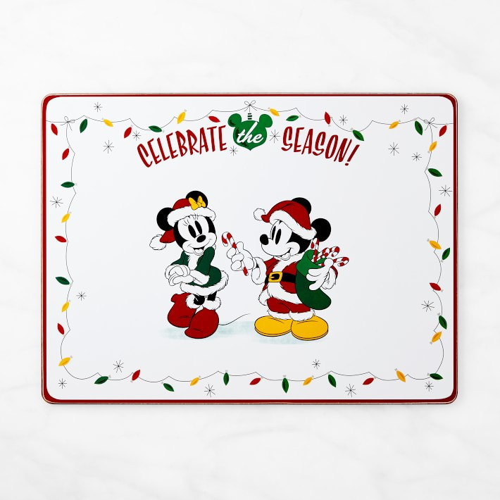 Disney Mickey Mouse and Minnie Mouse™ Holiday Hardmat | Williams-Sonoma