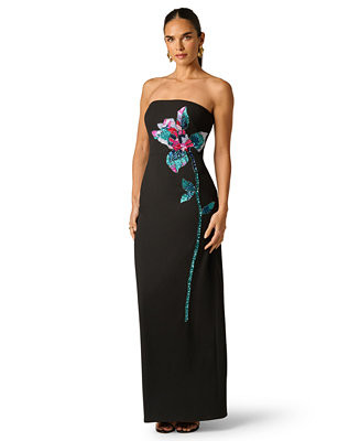 Women's Knit Strapless Ball Gown | Macy's