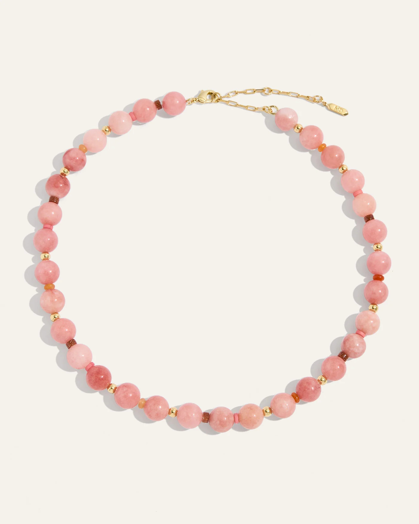 Dot Necklace in Strawberry Sunstone Quartz | Stella & Dot
