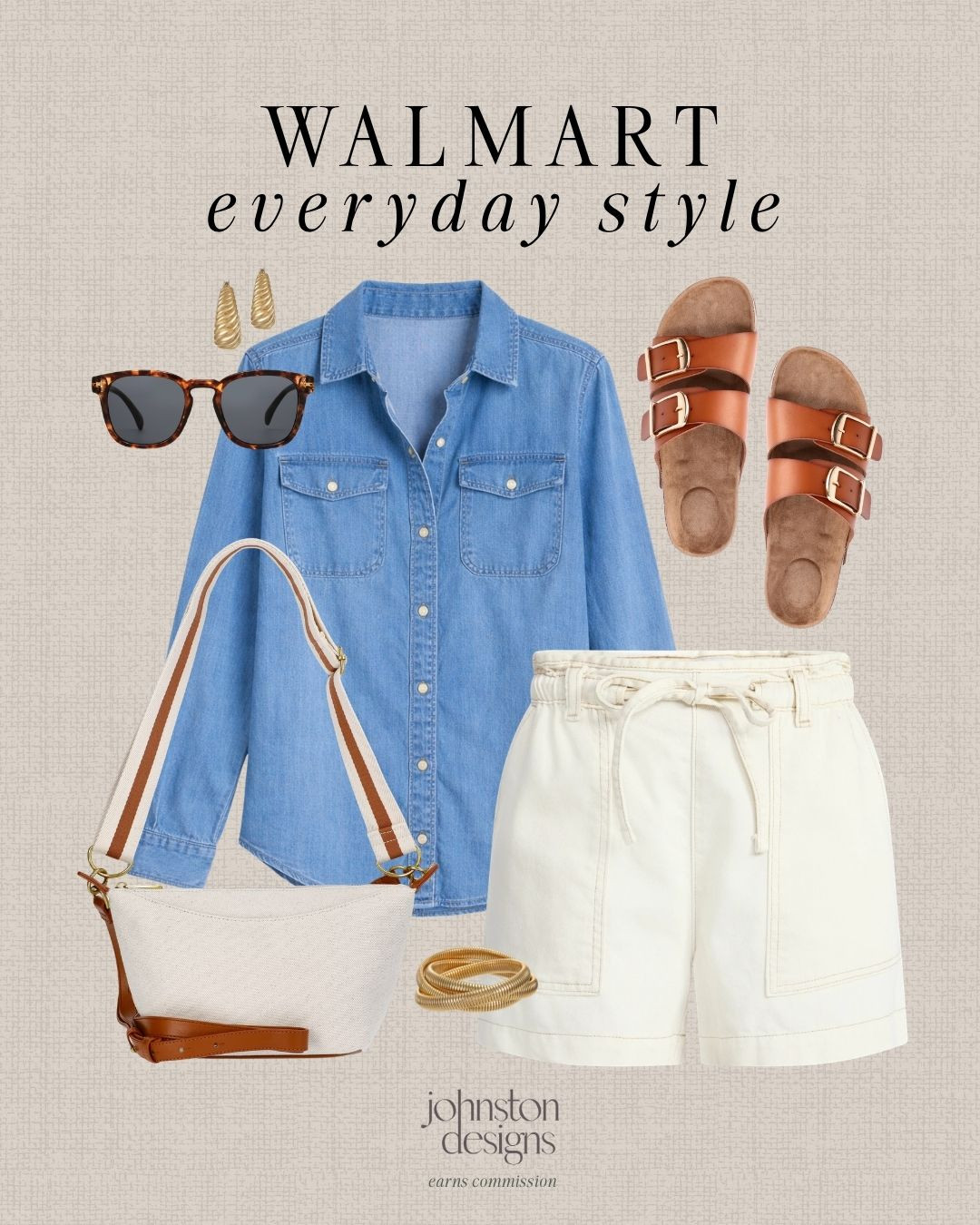 Your everyday outfit, simplified. 🤍 Easy, classic pieces you can throw on and go. All from Walmart!

Walmart fashion finds, everyday outfit women, casual chic outfit, denim shirt outfit, neutral shorts outfit, summer casual style, affordable fashion finds, effortless outfits, basic wardrobe staples, mom style outfit, comfortable everyday outfit, minimal style fashion, classic casual style, easy outfit ideas, summer wardrobe basics 

 #LTKootd