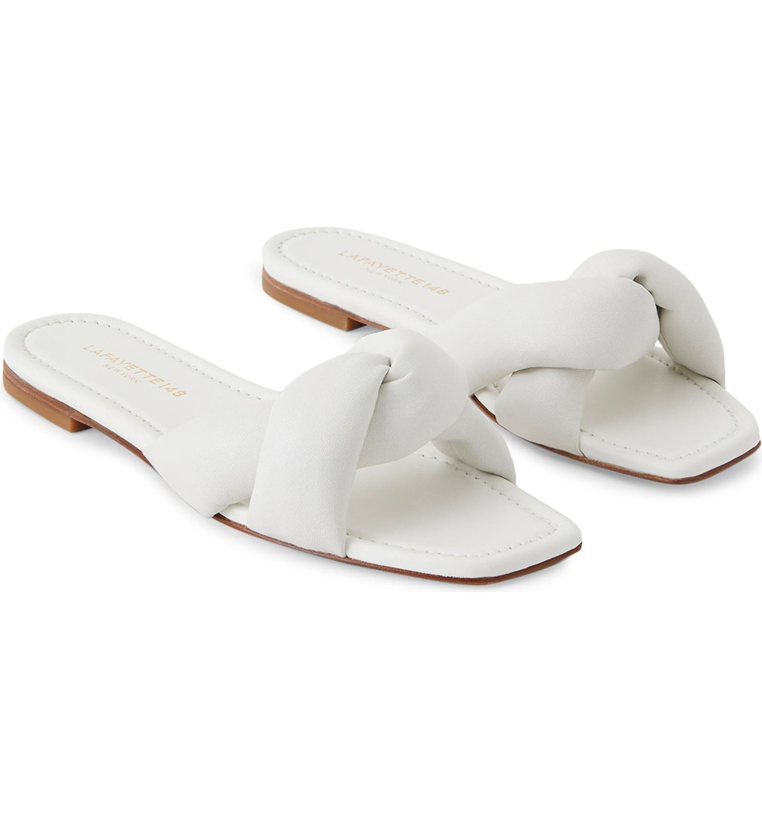 Lafayette 148 Germaine Knot Slide Sandal (Women) | Nordstrom | Nordstrom