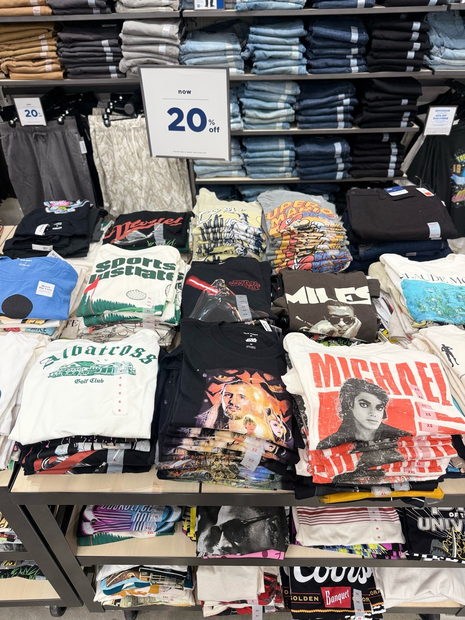 Old Navy has men’s graphic tees starting at just $5.99 right now!! 😱

There were SO many good ones too… sports, music, Star Wars, vintage vibes and more! 🔥
