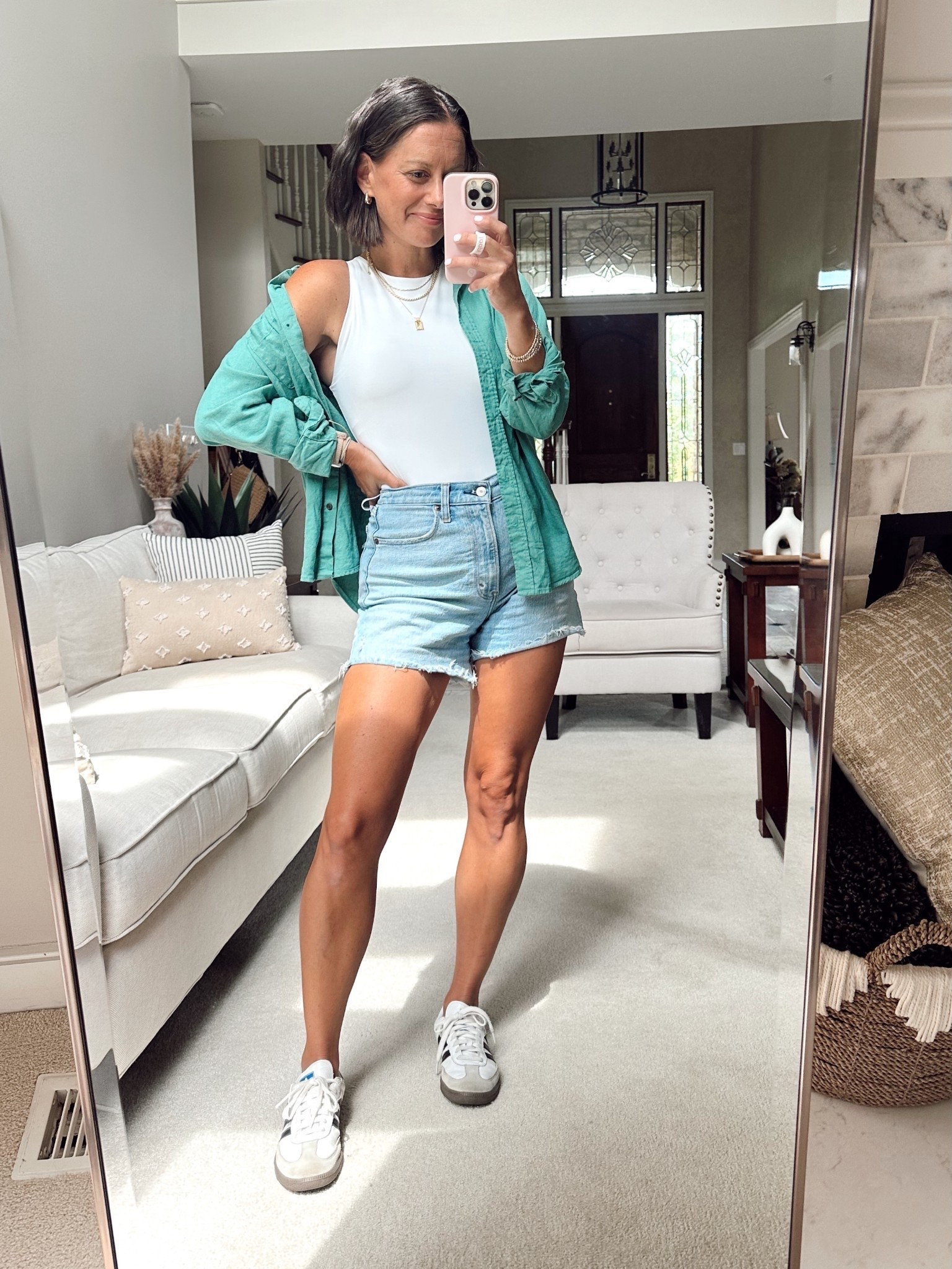 Abercrombie dad shorts on deal! I wear a 26.

#LTKootd #LTKmomlife