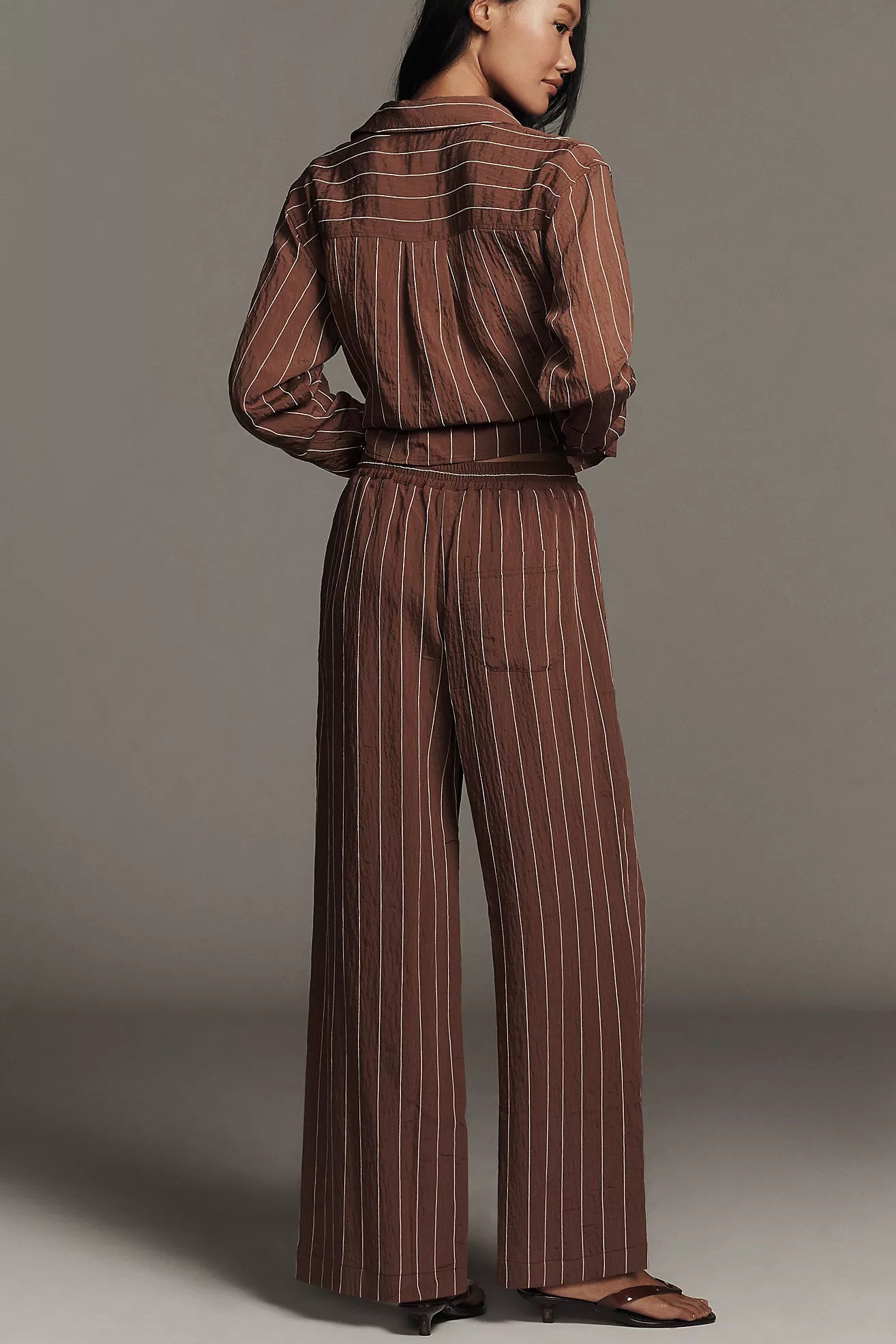 The Brooklin Tie-Front Printed Pull-On Pants by Maeve | Anthropologie (US)