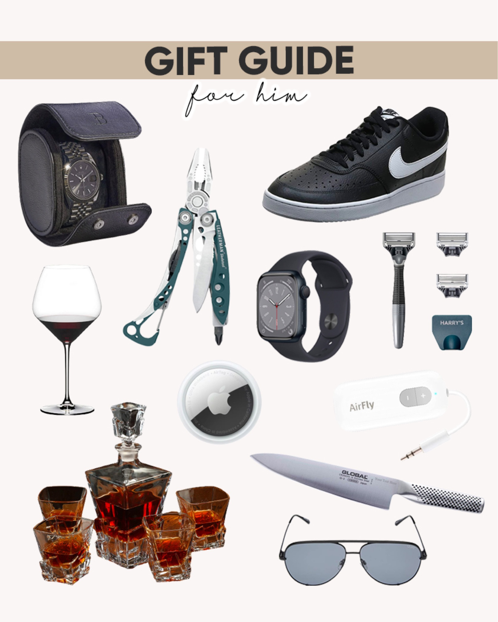 Gift guide for him! And any men in your life
— 
Gift guide, mens gifts

#LTKGiftGuide #LTKunder100 #LTKmens
