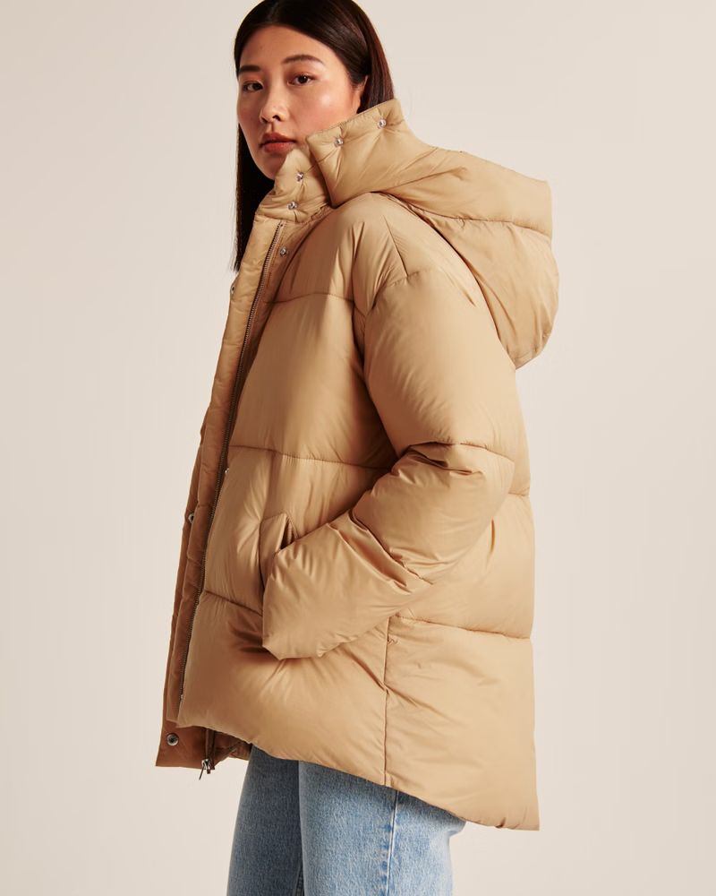 Duvet Mid Puffer | Abercrombie & Fitch (US)