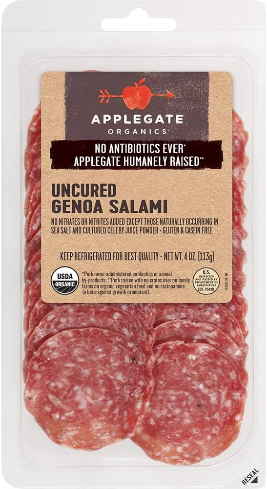 Applegate, Organic Uncured Genoa Salami, 4 oz | Amazon (US)
