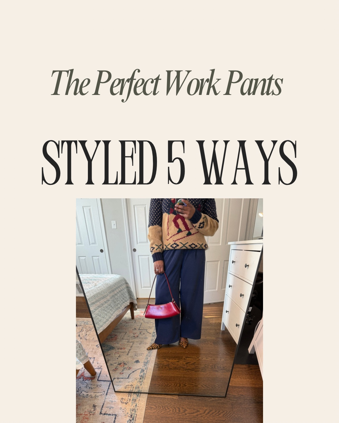 If I were to only own one pair of work pants/trousers, it would be this pair. Sharing how I styled them multiple ways for the office. A great piece to add to your work capsule wardrobe  
#amazonworkwear #workwear 


#LTKOver40 #LTKWorkwear #LTKFindsUnder100