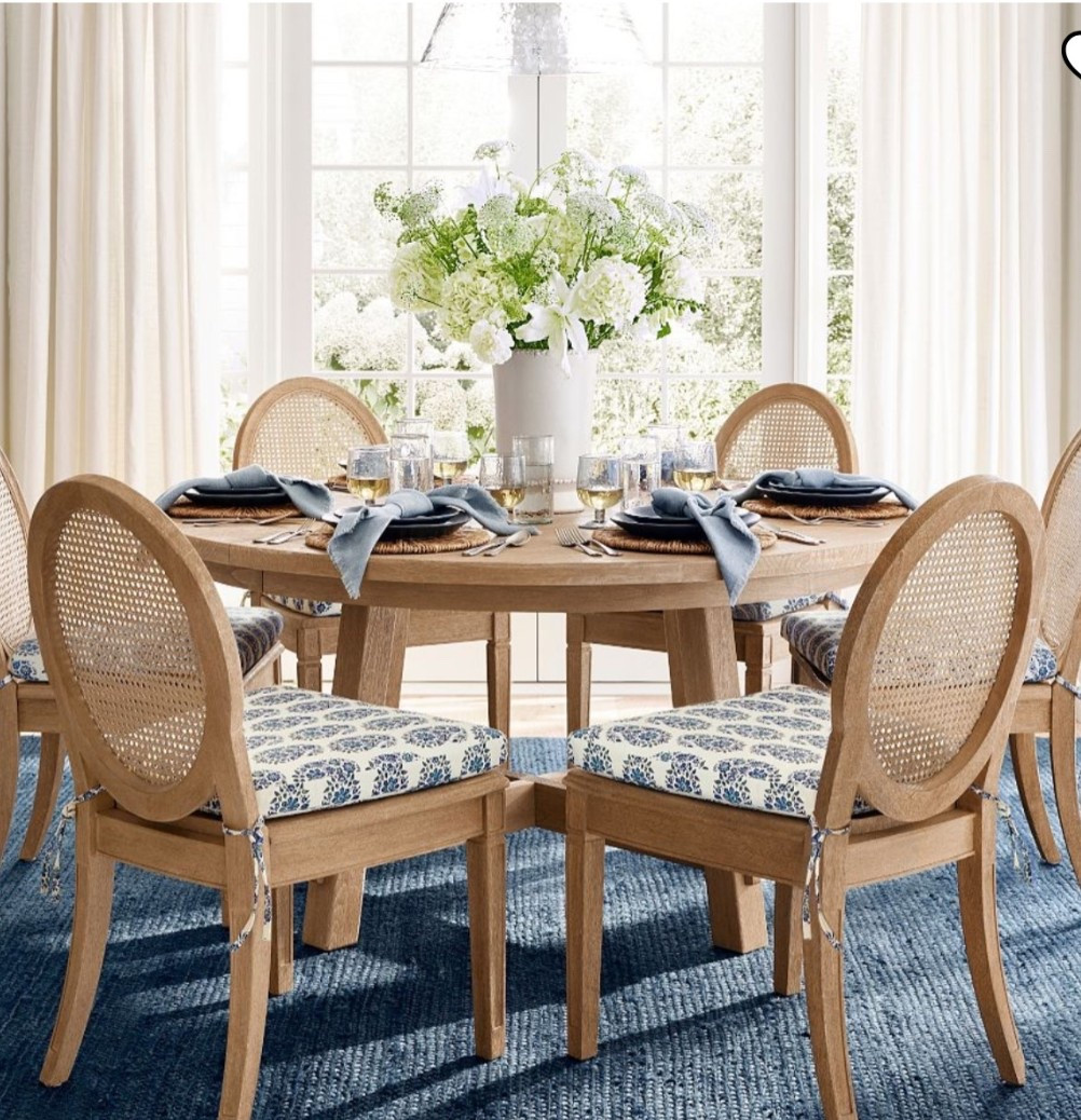 Been searching for months, and always come back to this table! So excited to see how it will look! 

Round dining table, light wood round table, dining room set 

#LTKHome