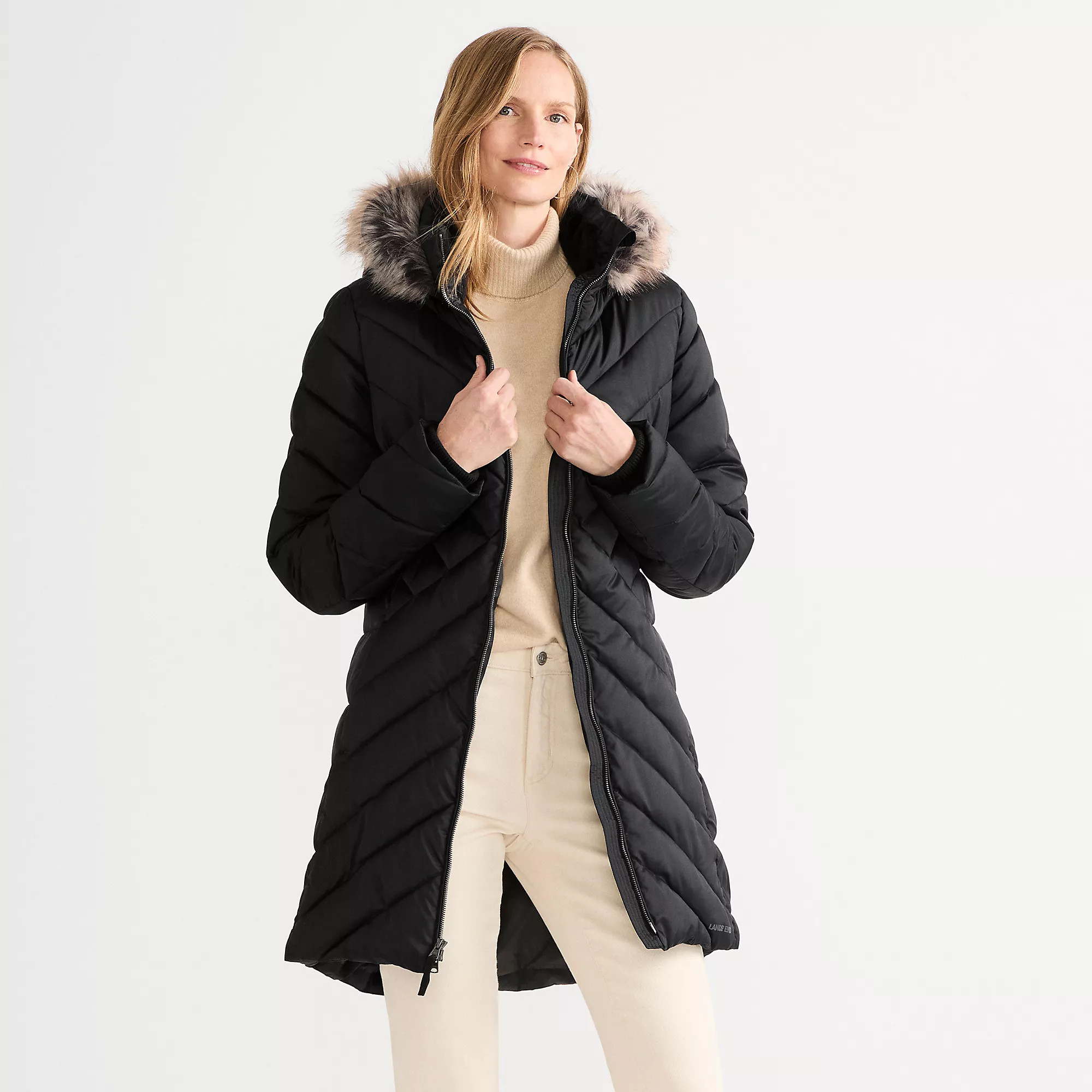 Women's FeatherFree Cozy Fleece Lined Winter Coat | Lands' End (US)