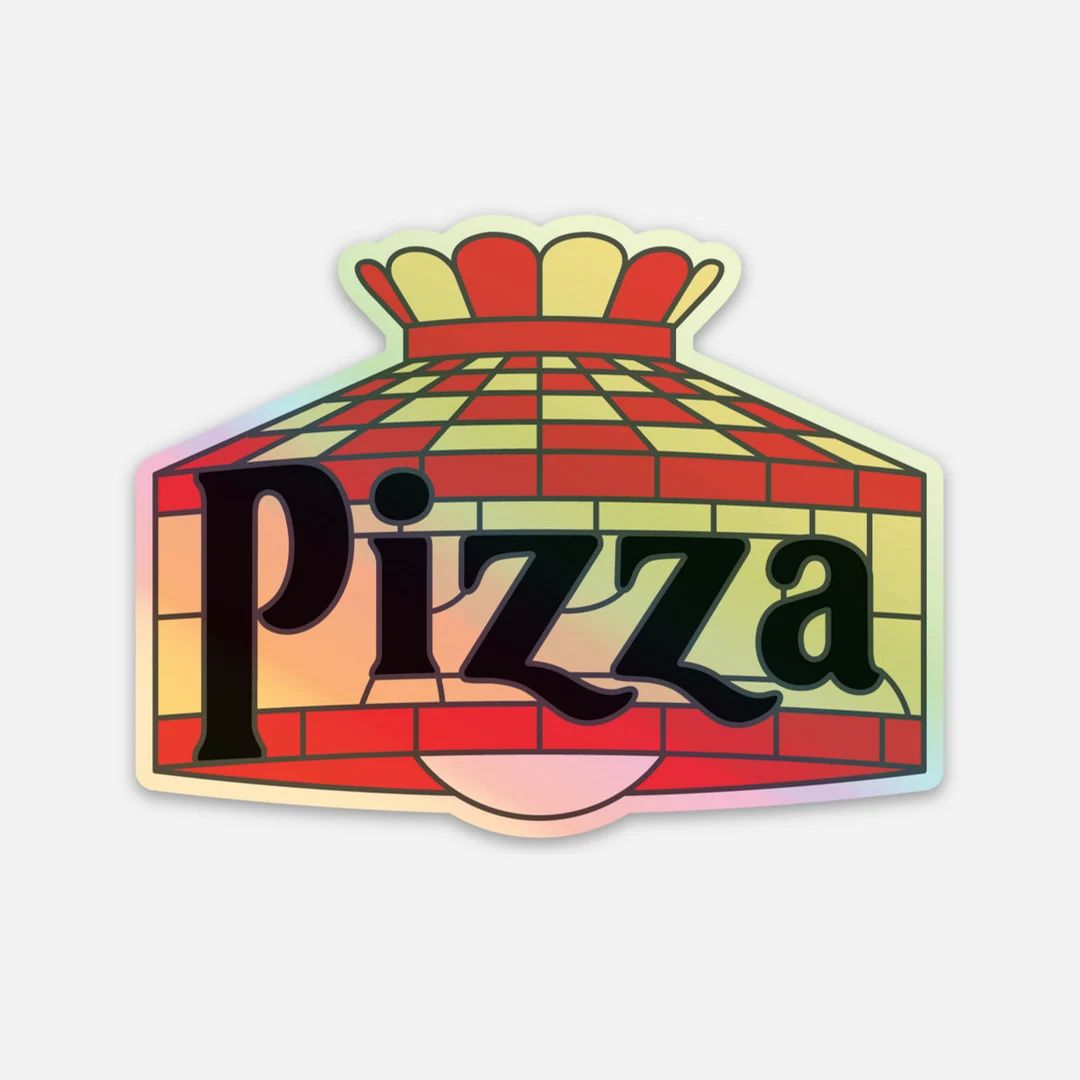 Pizza Lamp Holo Sticker - Etsy | Etsy (US)