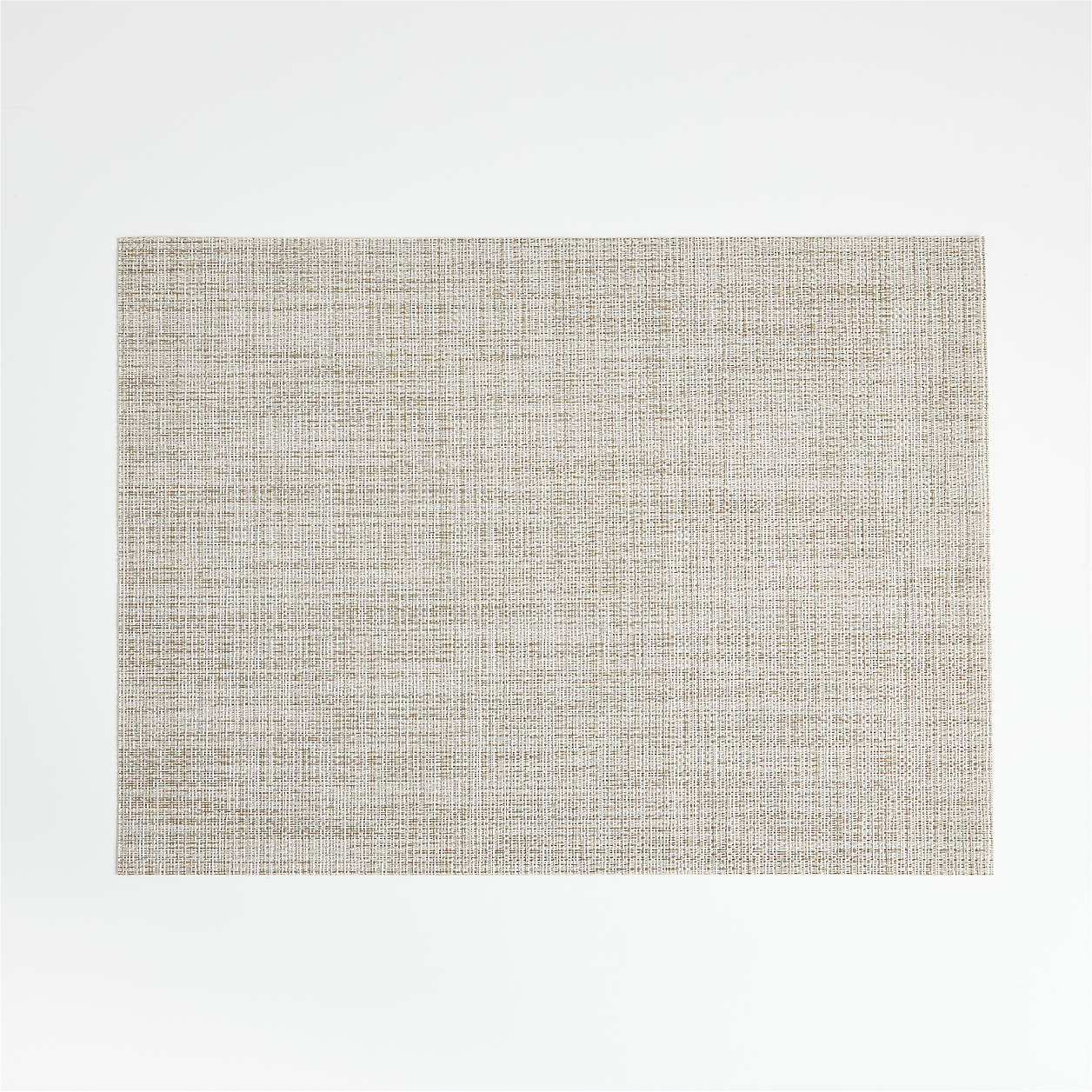 Chilewich Rectangular Crepe Neutral Vinyl Easy-Clean Placemat + Reviews | Crate & Barrel | Crate & Barrel