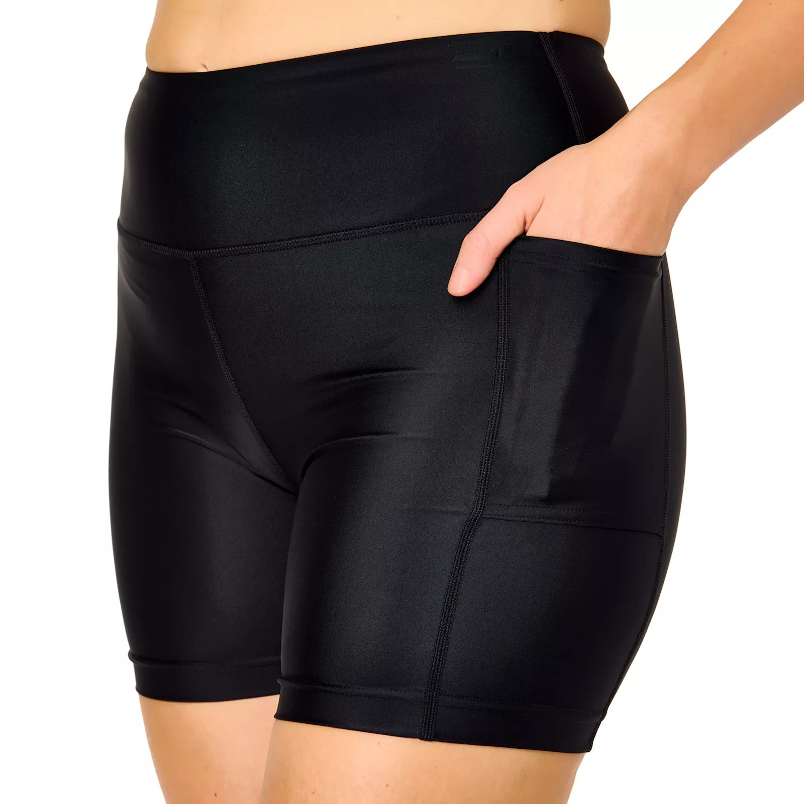 Women's Lands' End 5-Inch Board Swim Bike Shorts, Size: Small, Black | Kohl's