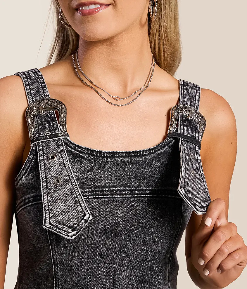 Denim Mini Dress | Buckle