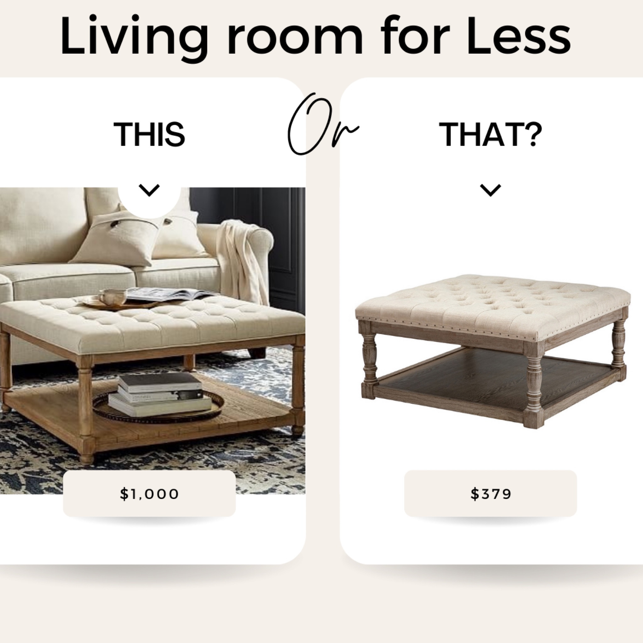 Get our living room look for less! 

#LTKsalealert #LTKhome #LTKFind