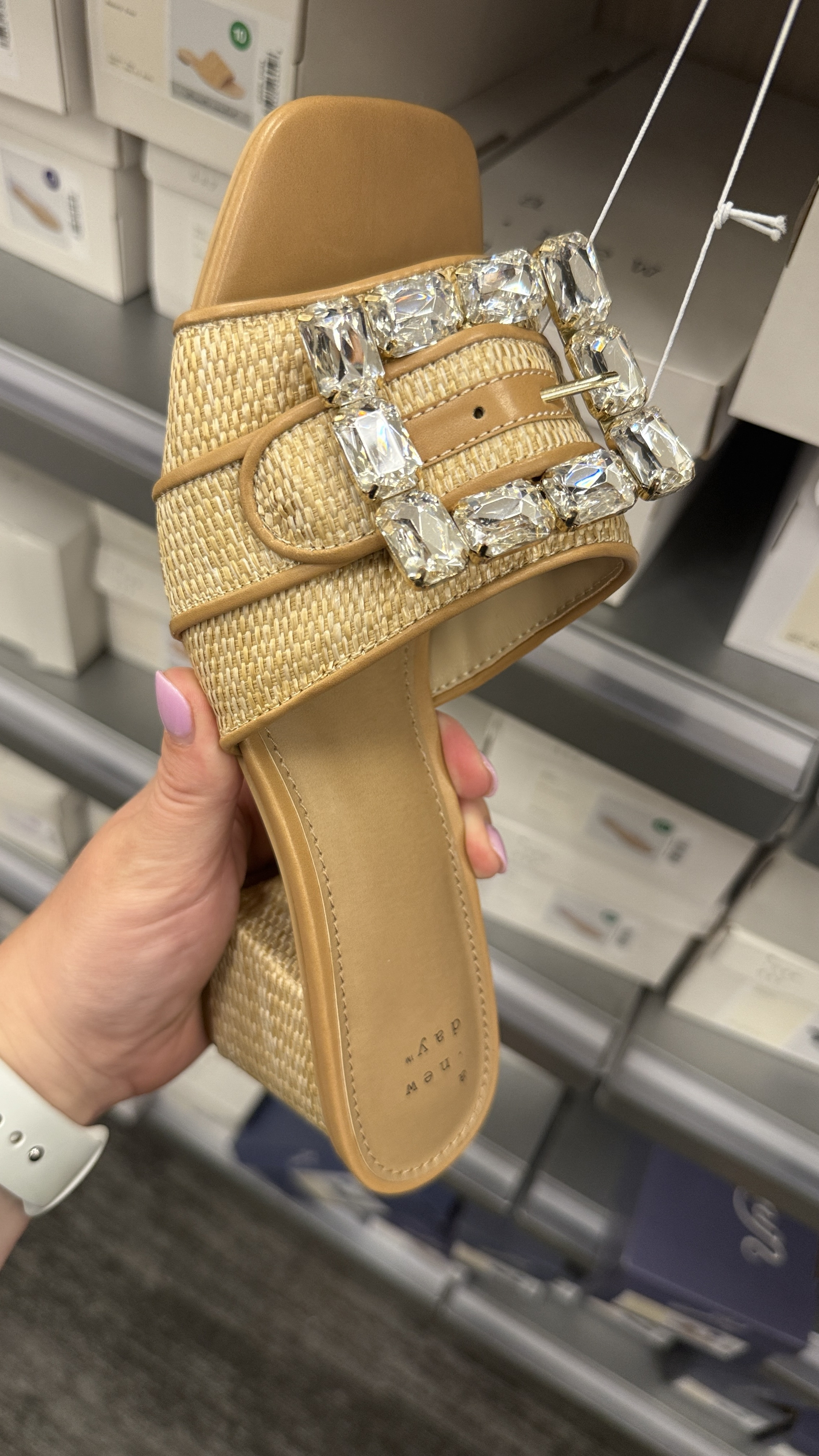 Rhinestone bucket sandal Tan sandal with heel slide

#LTKFindsUnder50 #LTKMidsize #LTKShoeCrush