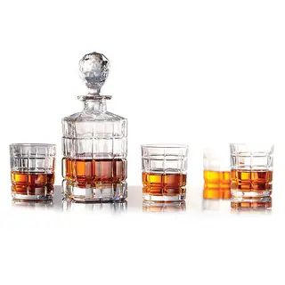Whiskey 5PC Set Glass Highland - 4" x 4" x 10" - Clear - 4" x 4" x 10" - 5 Piece | Bed Bath & Beyond