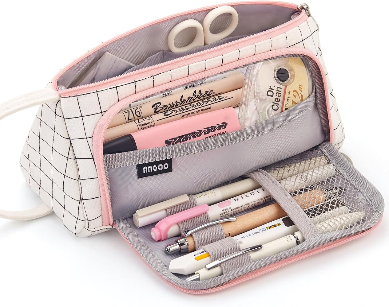 EASTHILL Big Capacity Pencil Case Pouch Pen Case Simple Stationery Bag School College Office Orga... | Amazon (US)