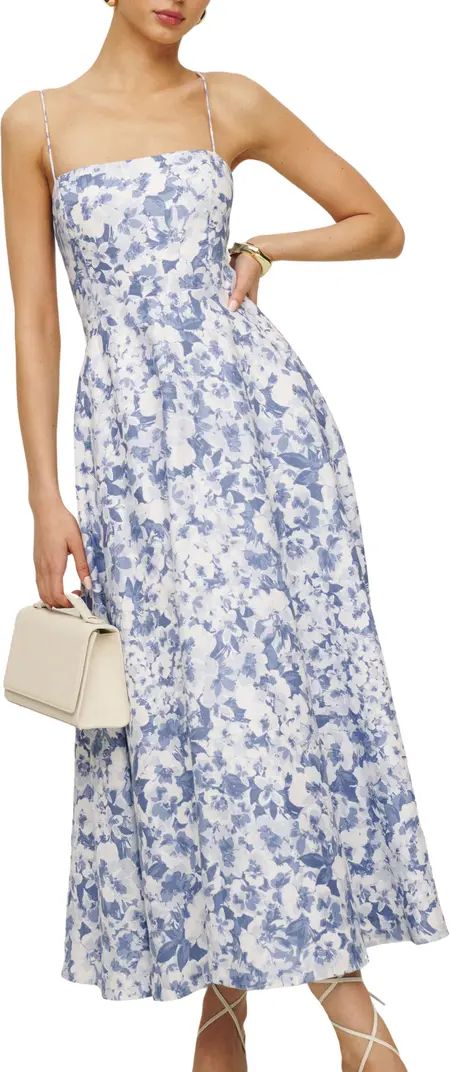 Reformation Monette Floral Linen Maxi Dress | Nordstrom | Nordstrom