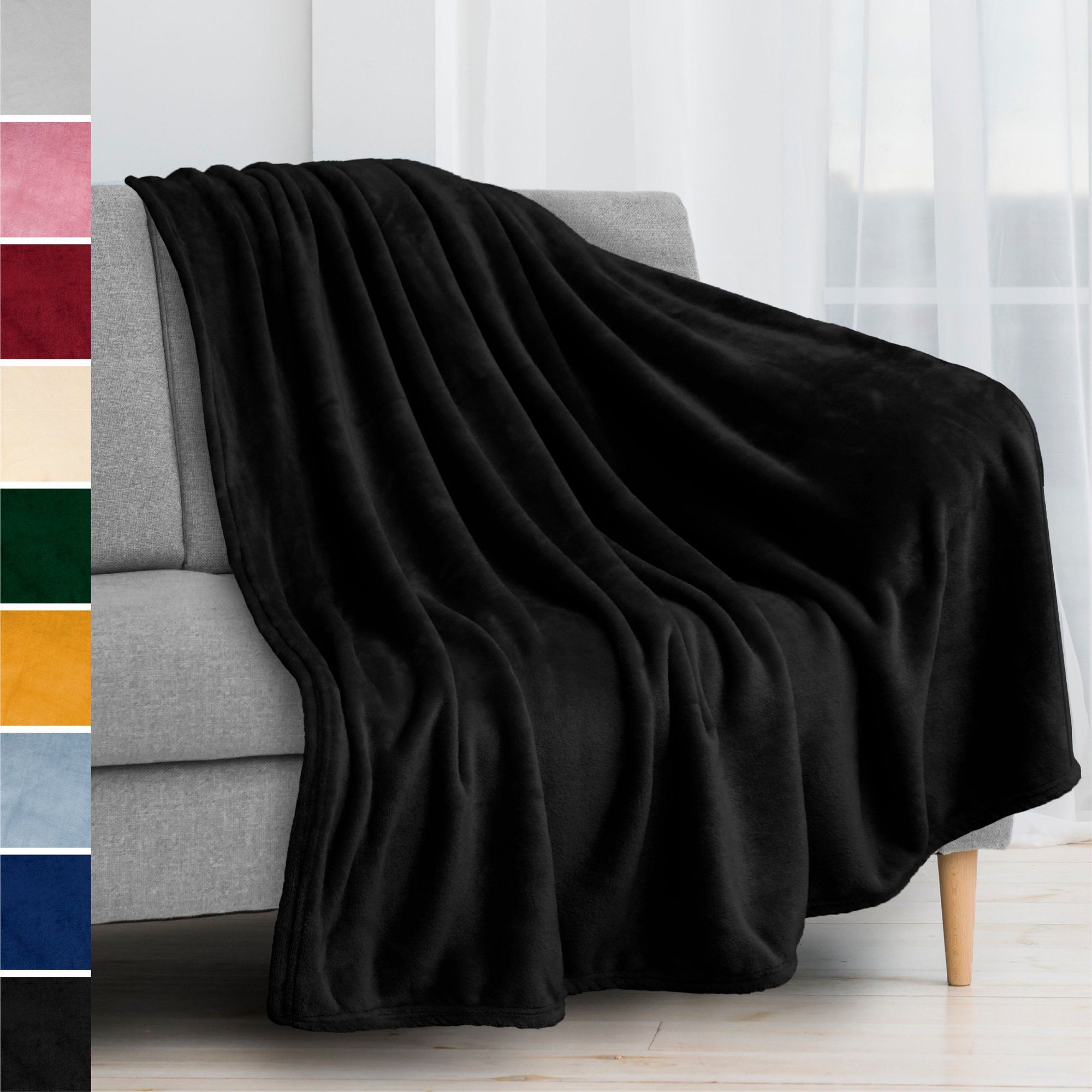 PAVILIA Fleece Blanket Throw | Super Soft, Plush, Luxury Flannel Throw | Lightweight Microfiber B... | Walmart (US)