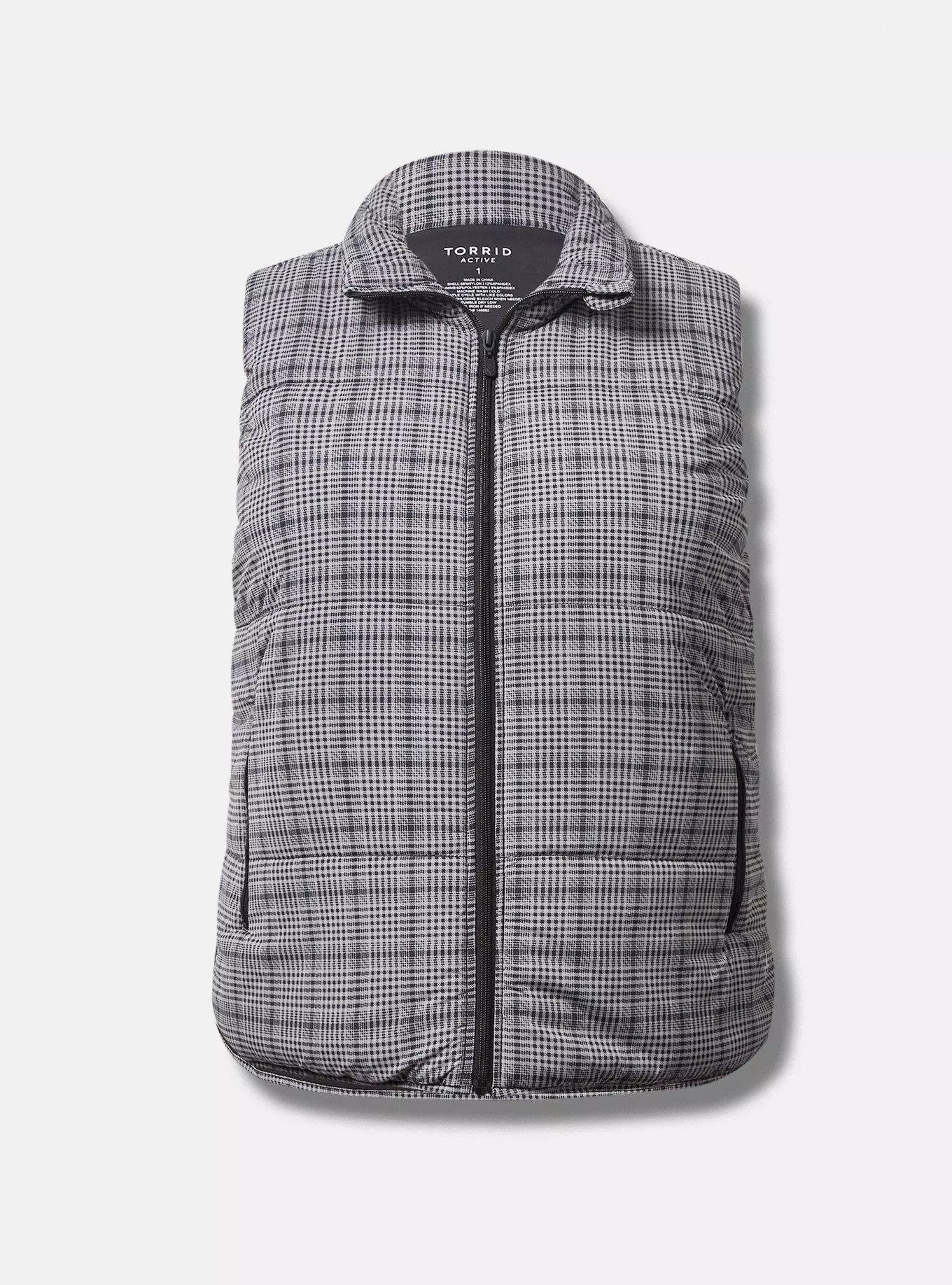 Matte Stretch Nylon Light-Weight Puffer Active Vest | Torrid (US & Canada)