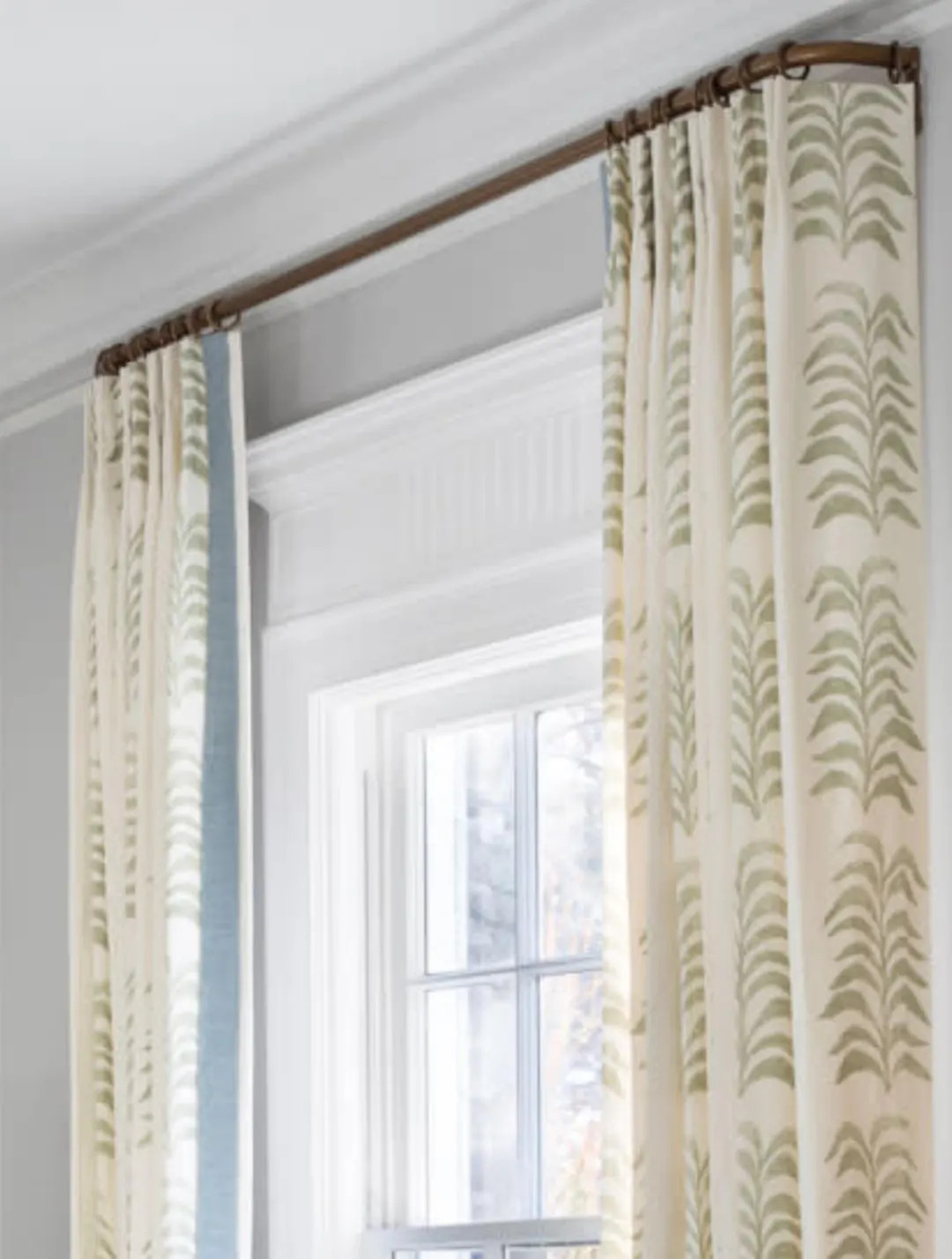 Custom Designer Grande Frond Hand Print Linen Drapes: You pick the fabric and style - Lined | Etsy (Global)