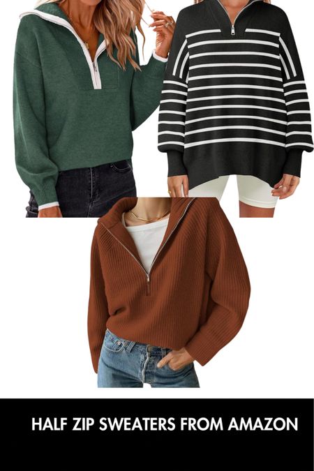 Half zip budget friendly sweaters from amazon 