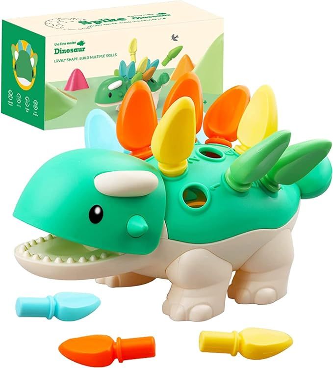 Toddler Montessori Toys Learning Activities Educational Dinosaur Games - Baby Sensory Fine Motor ... | Amazon (US)
