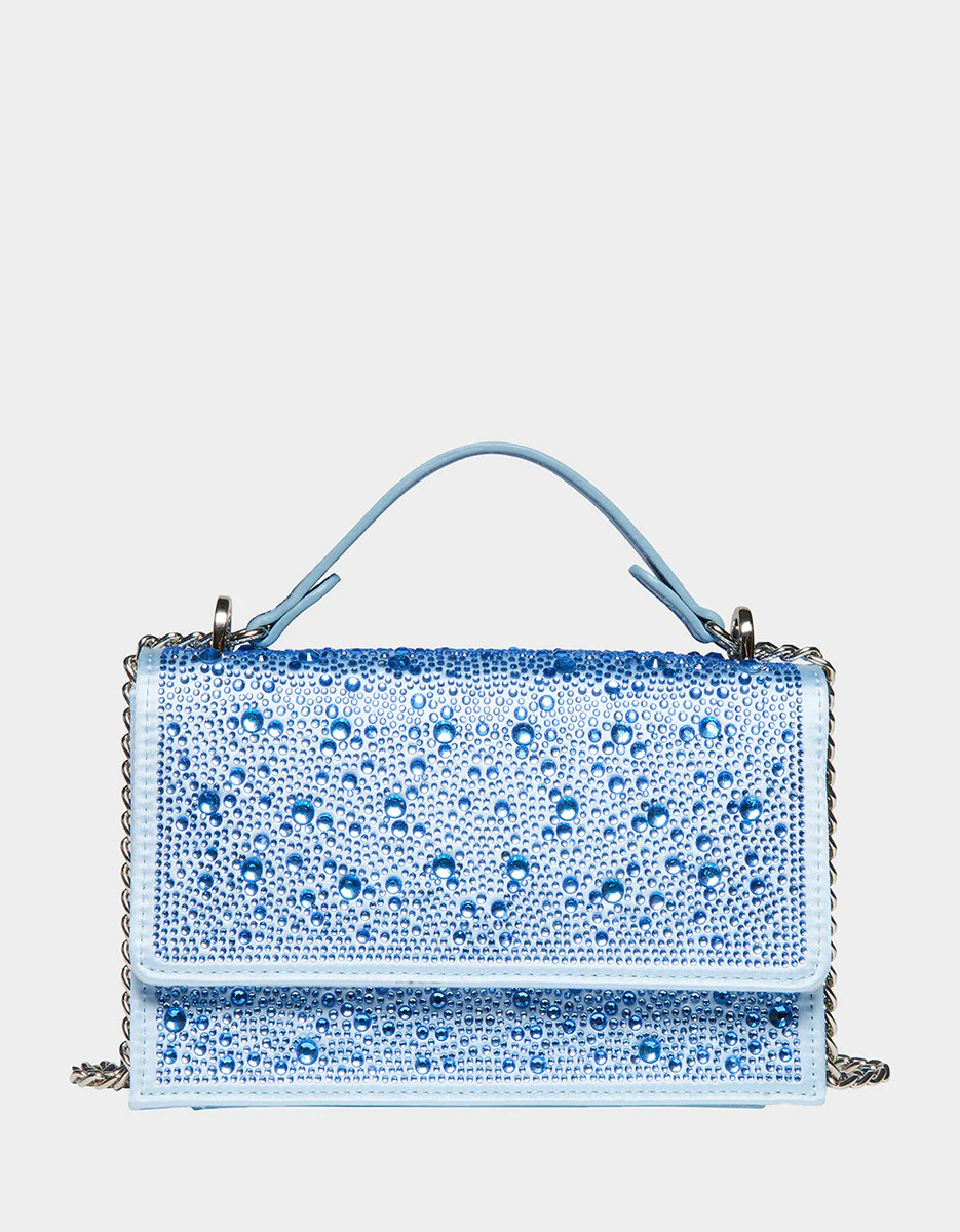 SPARKLER CONVERTIBLE BAG LIGHT BLUE | Betsey Johnson
