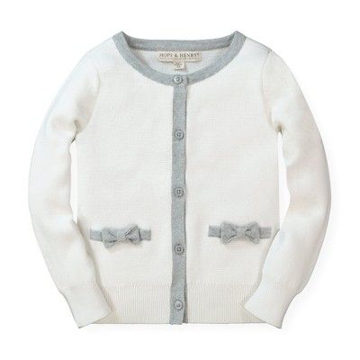 Hope & Henry Girls' Bow Pocket Cardigan, Infant | Target