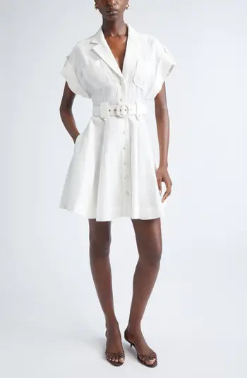 Zimmermann Awaken Belted Linen Shirtdress | Nordstrom | Nordstrom