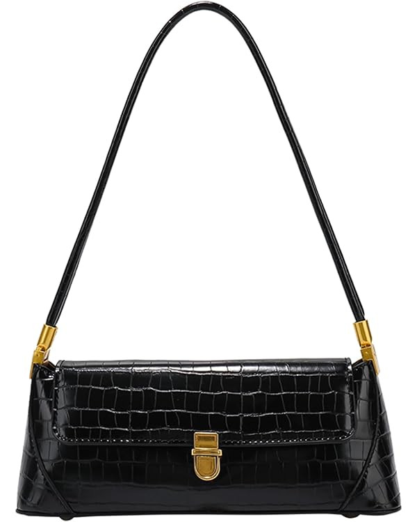 Brown Purses for Women Black Shoulder Purse Vintage Bags Trendy Women's Red Small Tote Handbags | Amazon (US)