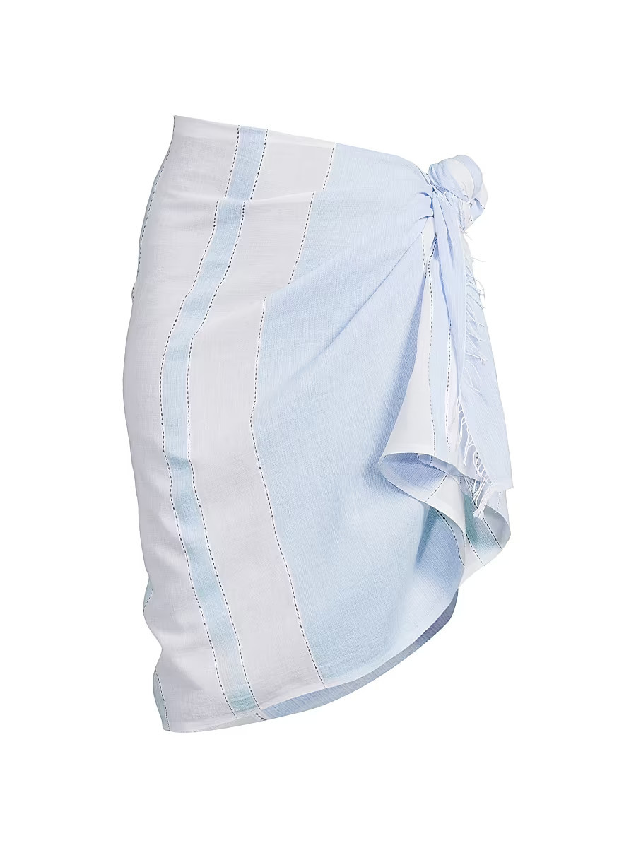 Women's Lema Jacquard Sarong - Debre Sky | Saks Fifth Avenue