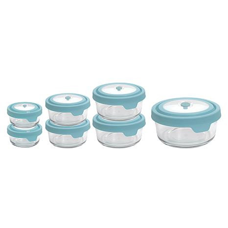 Anchor Hocking 14 Piece Glass Food Storage Bowls with Lids | HSN