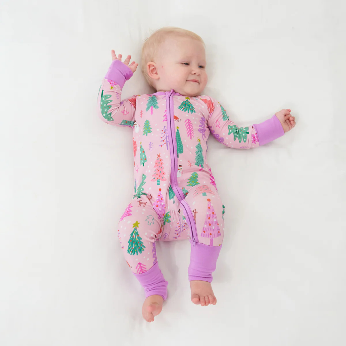 Pink Merry & Bright Zippy | Little Sleepies