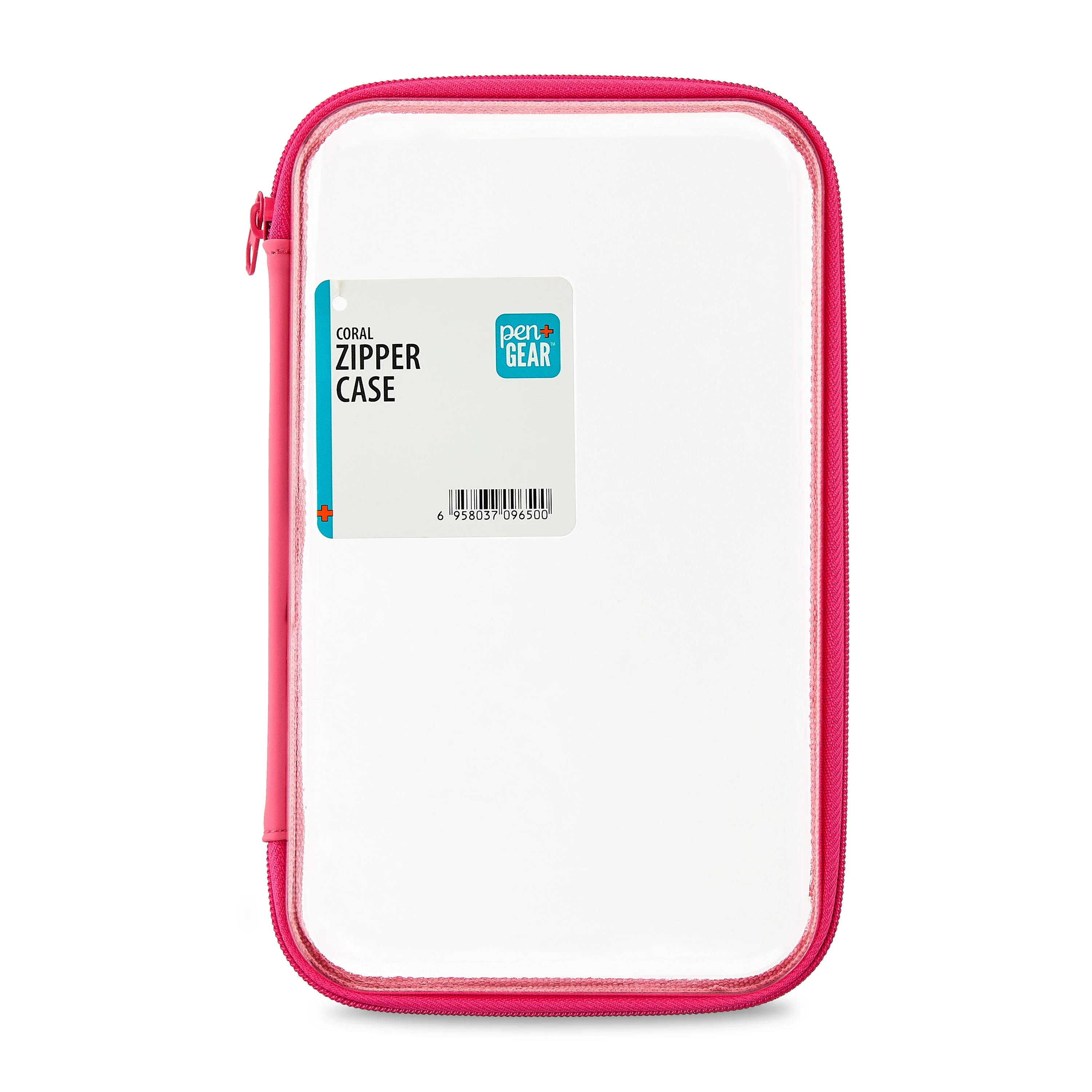Pen+Gear Clear Zipper Case, Pink Pencil Box for Middle School | Walmart (US)