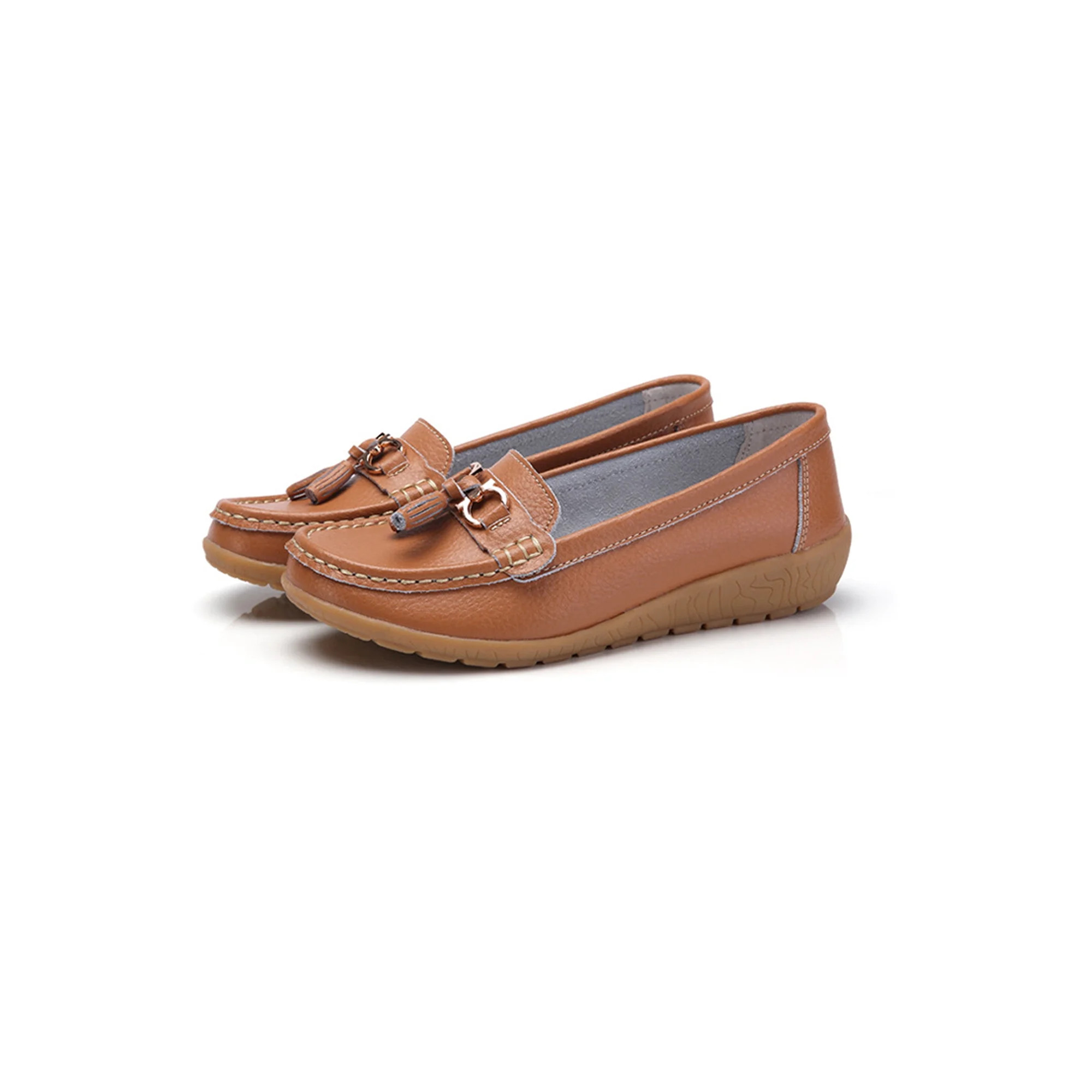 SIMANLAN Loafers for Women Ladies Breathable Tassel Loafers Driving Casual Boat Shoes Women Nurse... | Walmart (US)