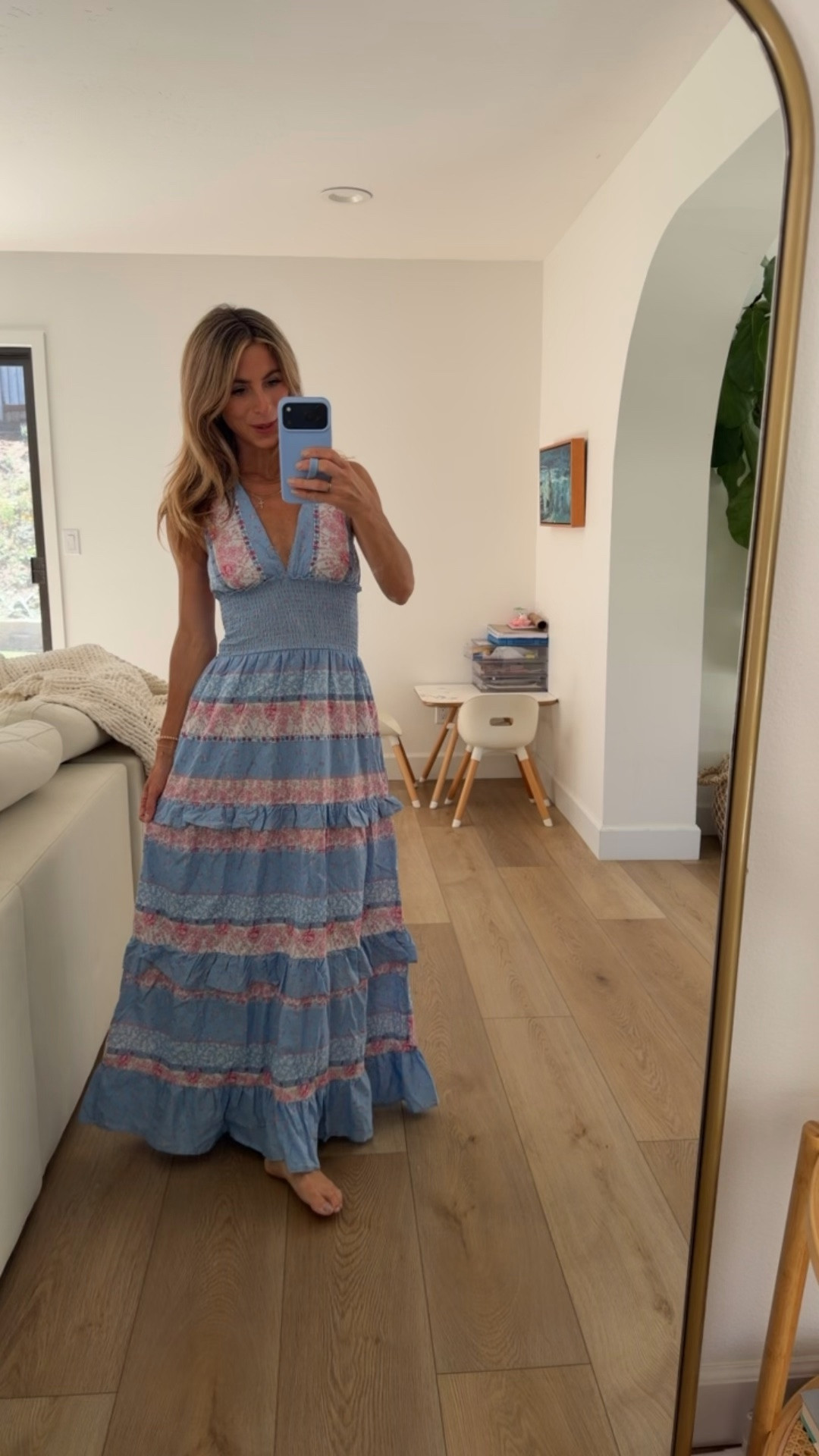 Target Blue Floral Maxi Dress 🤍💙
LoveShackFancy-inspired dress for less! Such a pretty blue floral tiered maxi that’s perfect for summer, vacation, baby showers, brunch, bridal showers, and beach dinners. Wearing an XS. 💙

Target dress, blue floral dress, maxi dress, LoveShackFancy inspired, tiered dress, smocked waist, halter dress, summer dress, vacation outfit, baby shower dress, wedding guest dress, affordable fashion.

#LTKootd #LTKmomlife #LTKTravel
