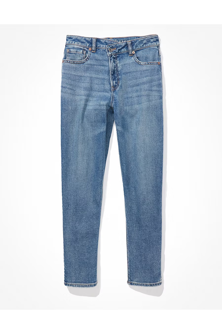 AE Stretch Crossover Highest Waist Mom Jean | American Eagle Outfitters (US & CA)
