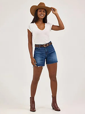 Women's Wrangler Retro® Bailey High Rise Cut-Off Shorts in Samantha | Wrangler