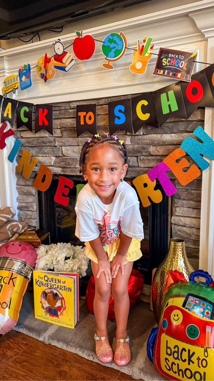 A really big day for my little girl. 🥹🎒💕 & maybe an even bigger one for her mama. 😭 

#firstdayofkindergarten #mydaughterismyworld #choosingjoyonpurpose #backtoschool #firstdayofschool📚✏️