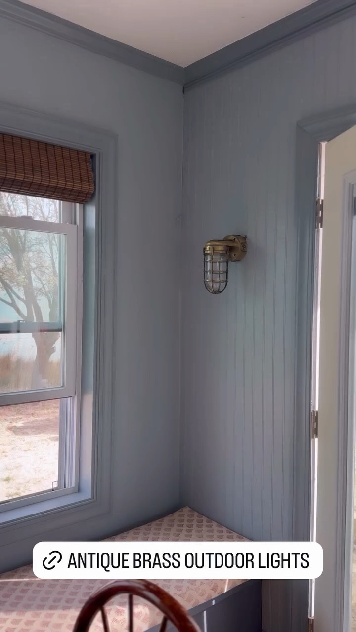 How cute are these? They’re for outdoors but I think they suit the beach cottage perfectly! 

antique brass, wall sconce

#LTKHome