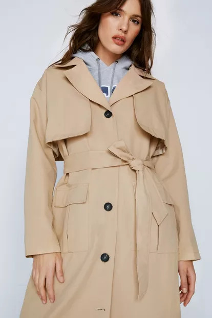 Premium Hooded Trench Coat | Nasty Gal (US)