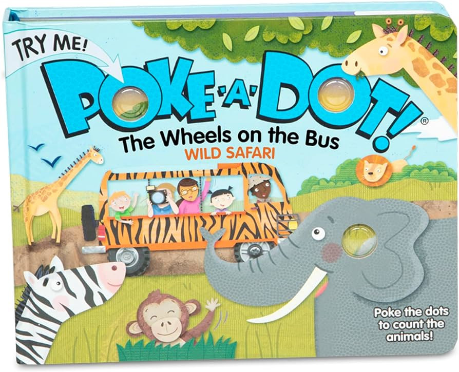 Melissa & Doug Children's Book - Poke-A-Dot: The Wheels on the Bus Wild Safari (Board Book with B... | Amazon (US)